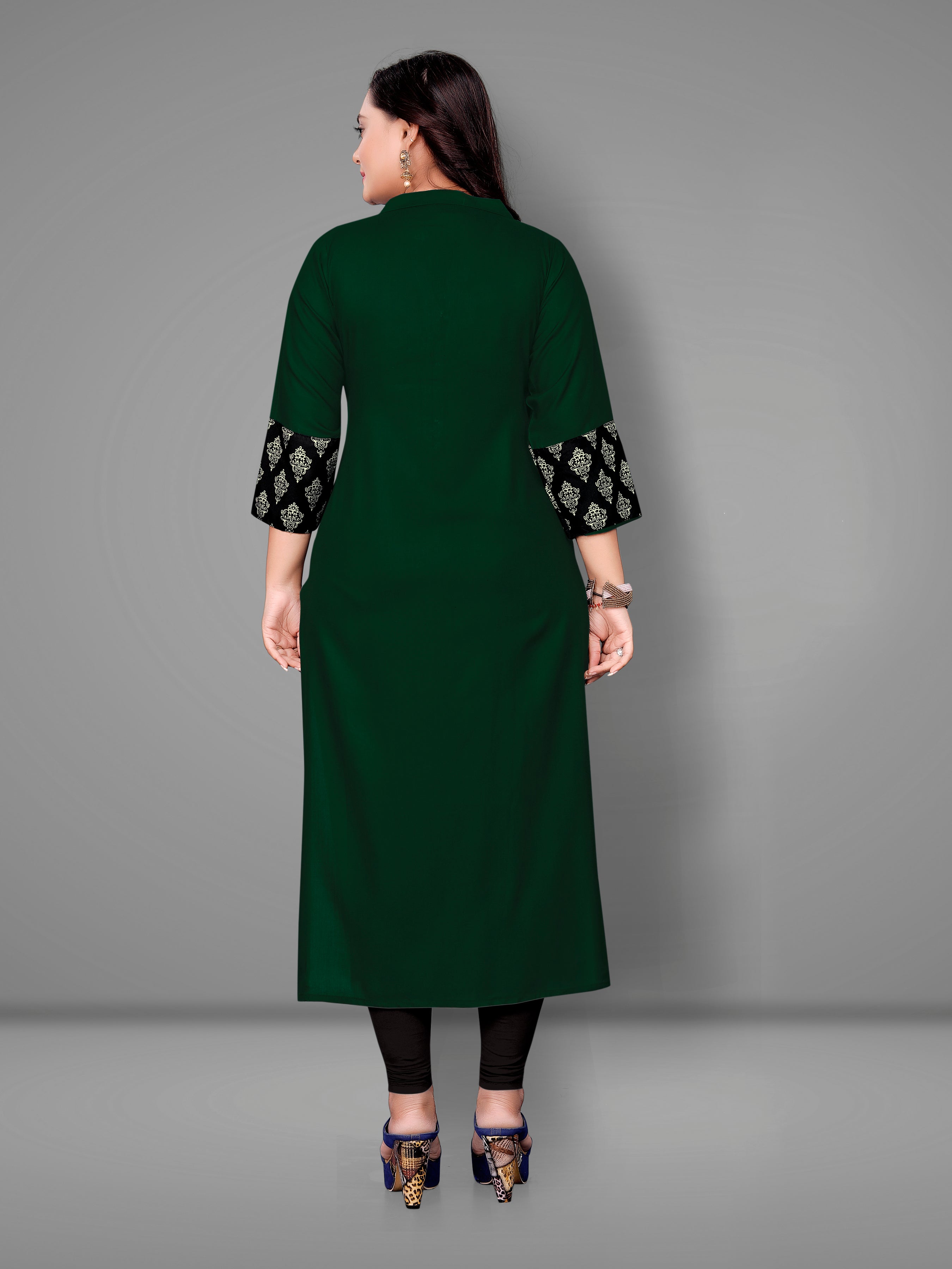 Women’s Printed Plus Size Kurti | Cotton Slub Ethnic Wear | M to 6XL