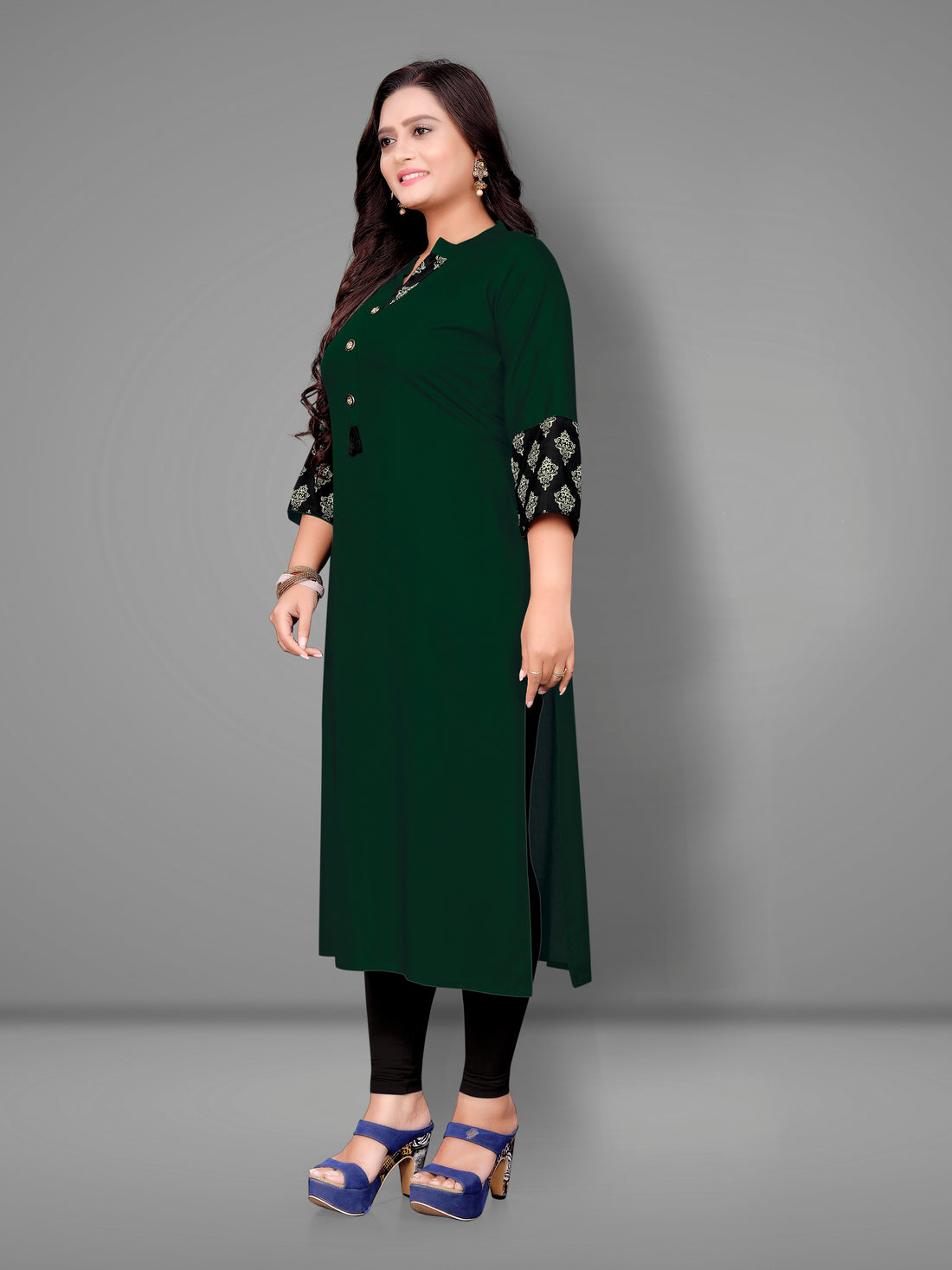 Women’s Printed Plus Size Kurti | Cotton Slub Ethnic Wear | M to 6XL
