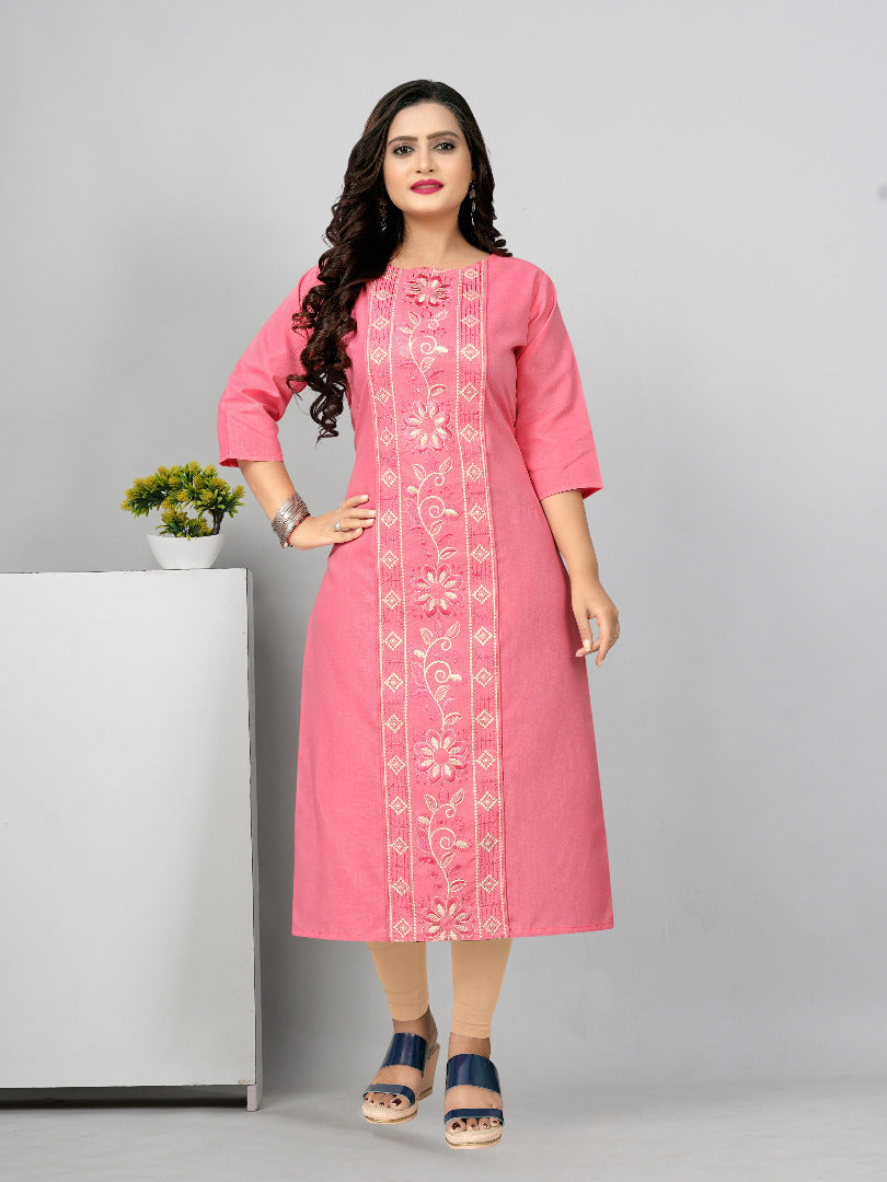 Women’s Embroidered Plus Size Kurti | Ethnic Wear