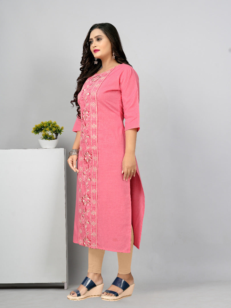 Women’s Embroidered Plus Size Kurti | Ethnic Wear