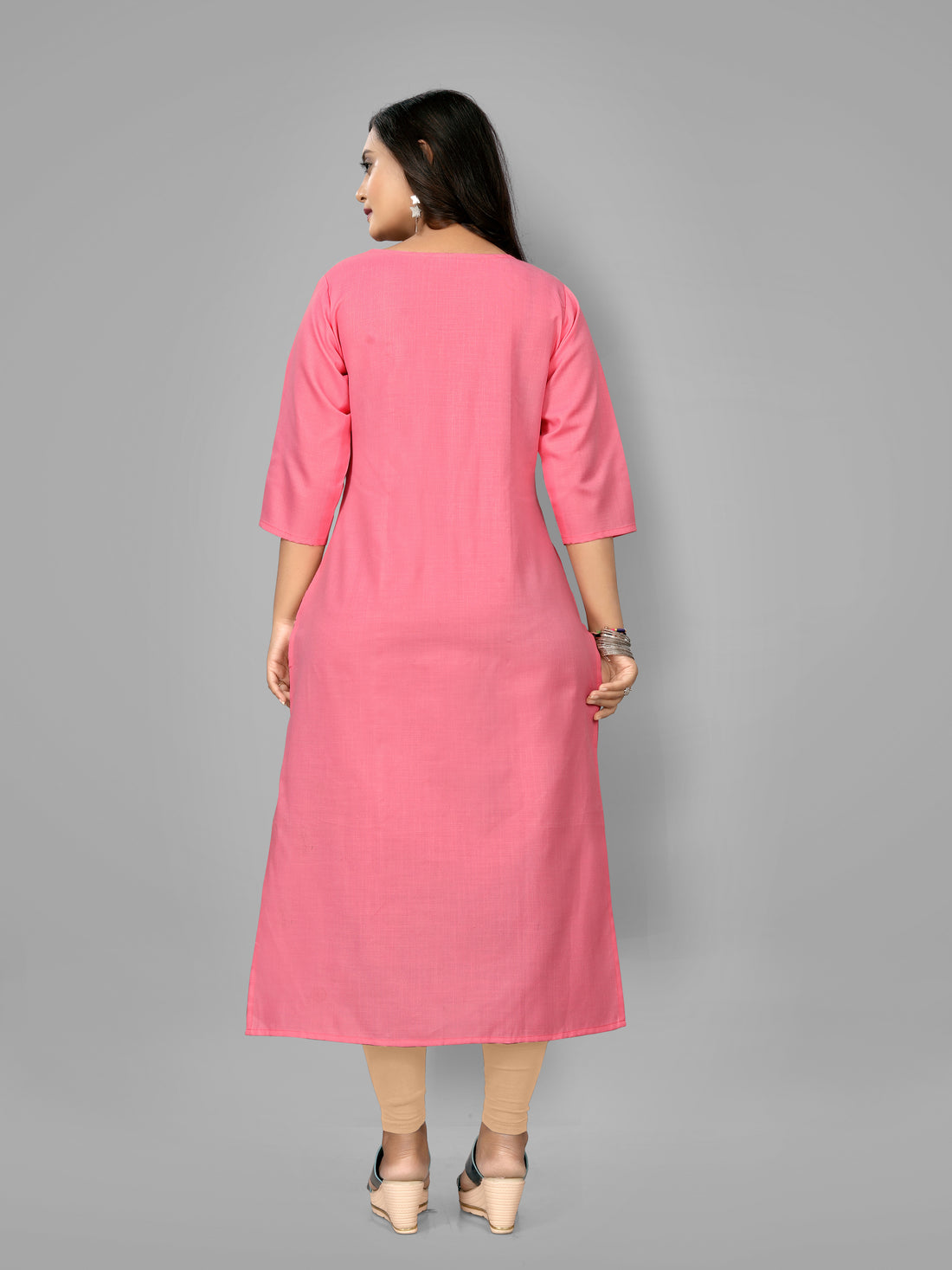 Women’s Trendy Plus Size Straight Kurti Pack of 2