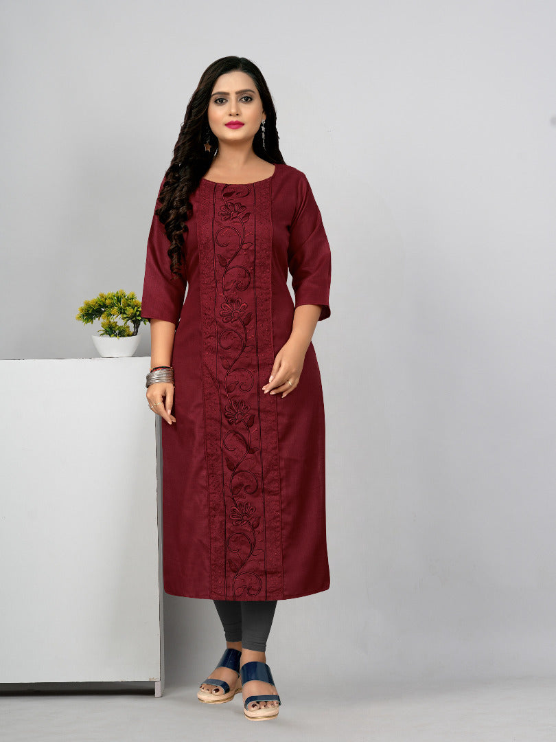 Women’s Embroidered Plus Size Kurti | Ethnic Wear