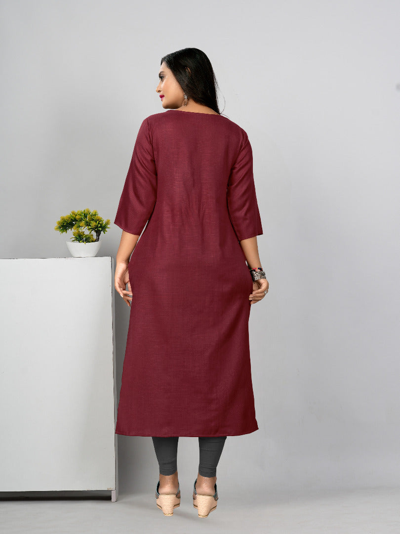 Women’s Embroidered Plus Size Kurti | Ethnic Wear