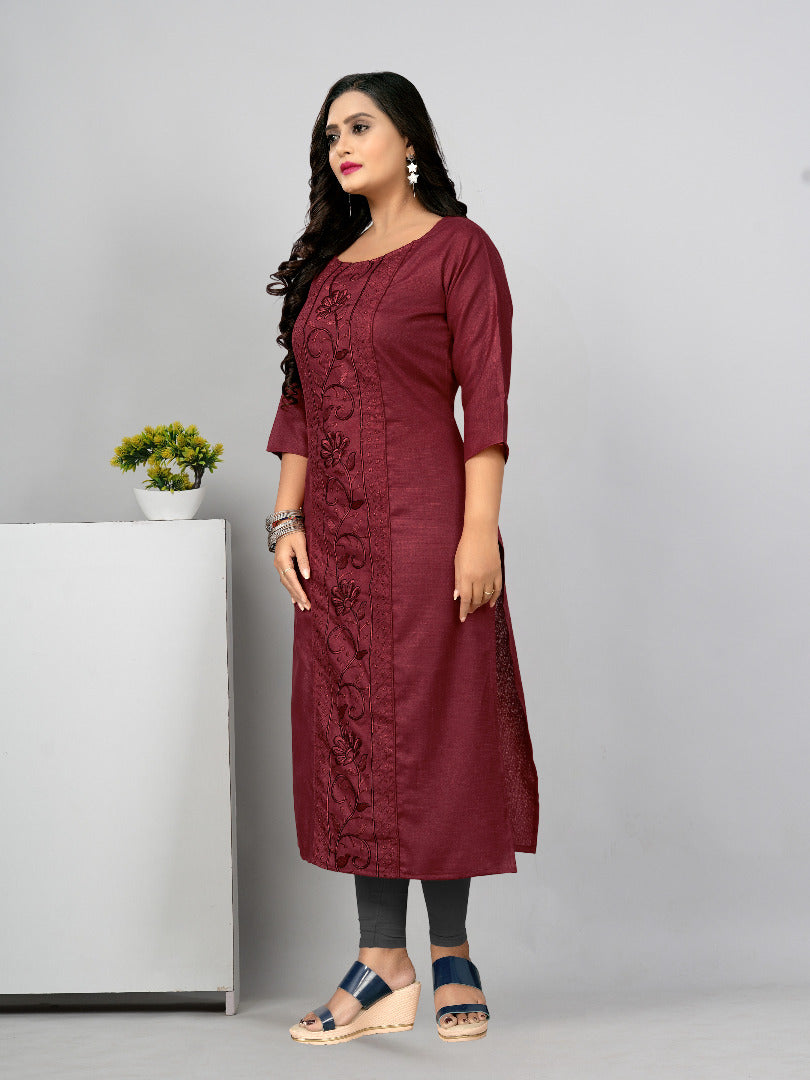 Women’s Embroidered Plus Size Kurti | Ethnic Wear