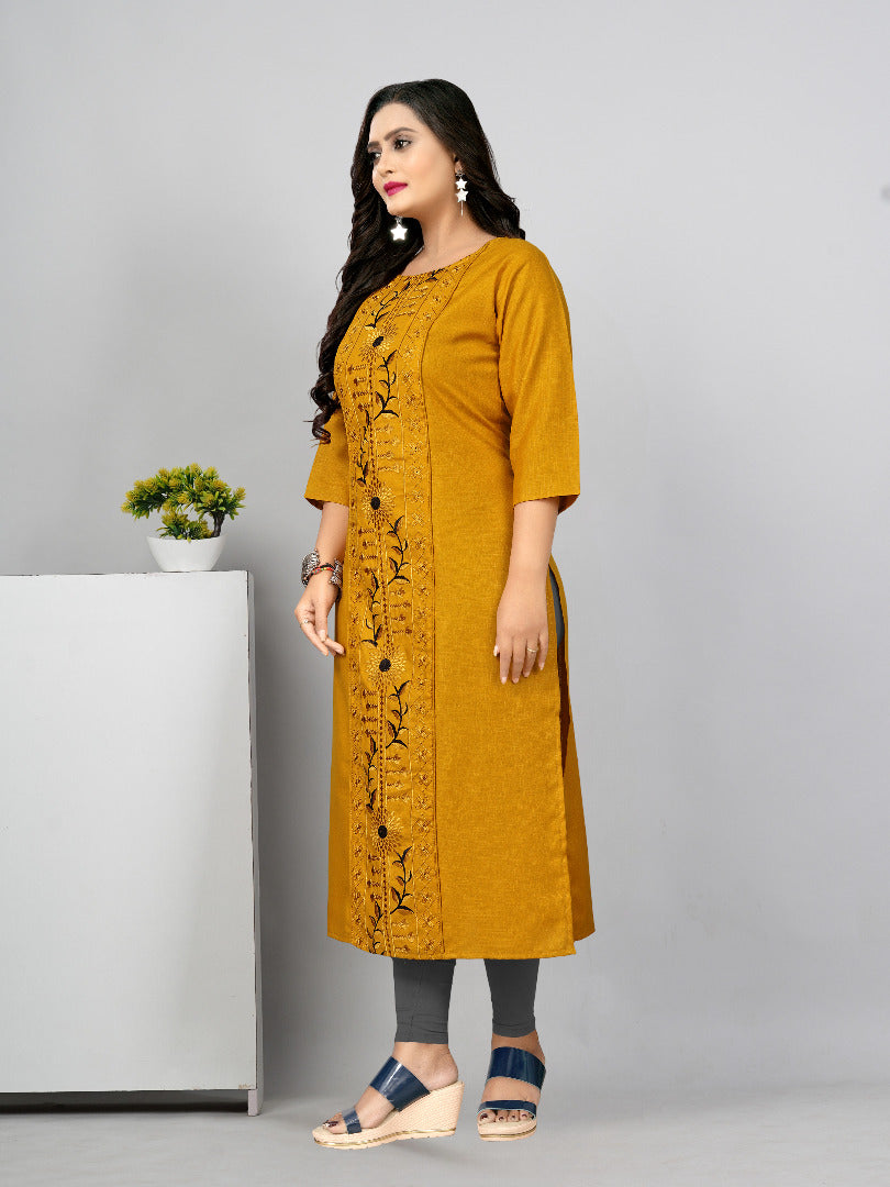 Women’s Embroidered Plus Size Kurti | Ethnic Wear