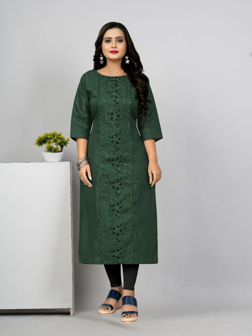 Women’s Embroidered Plus Size Kurti | Ethnic Wear