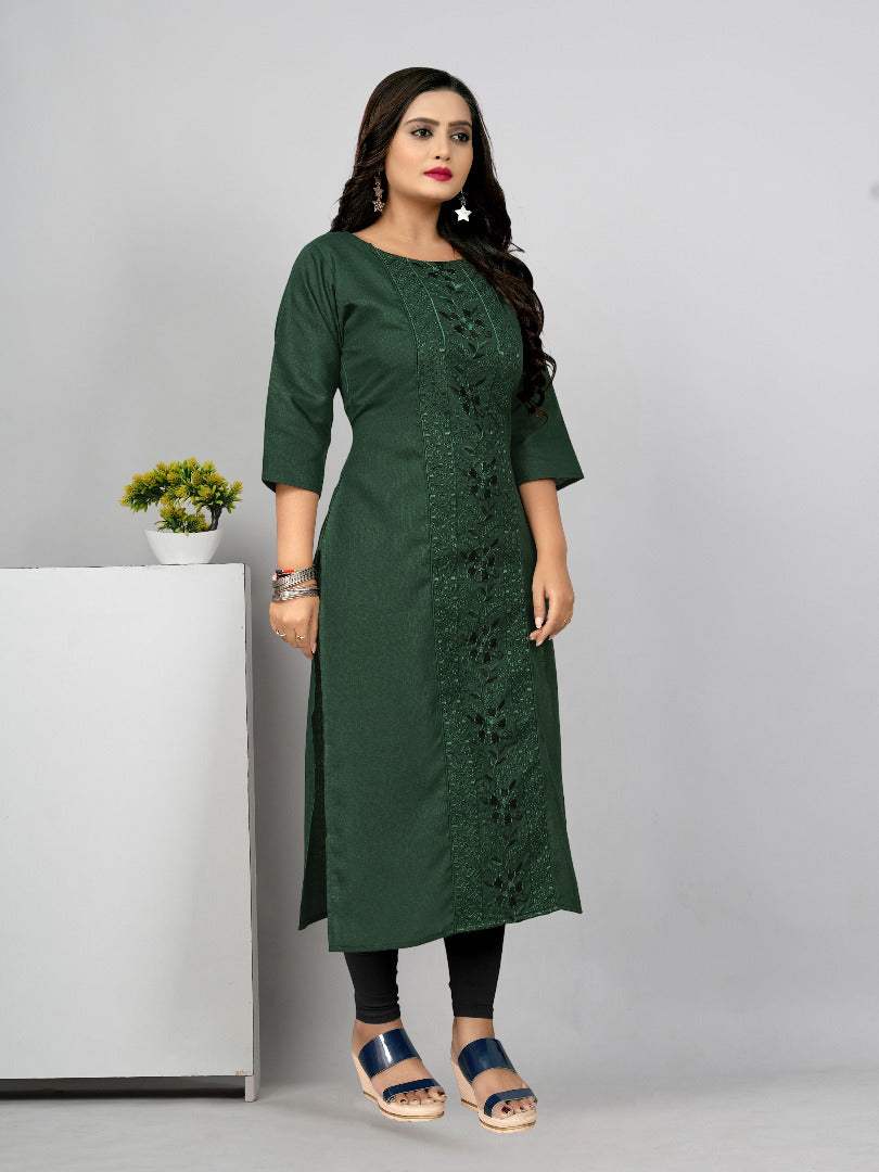 Women’s Embroidered Plus Size Kurti | Ethnic Wear