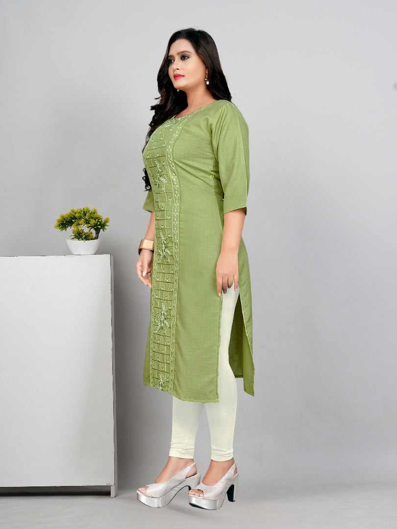 Women’s Embroidered Plus Size Kurti | Ethnic Wear