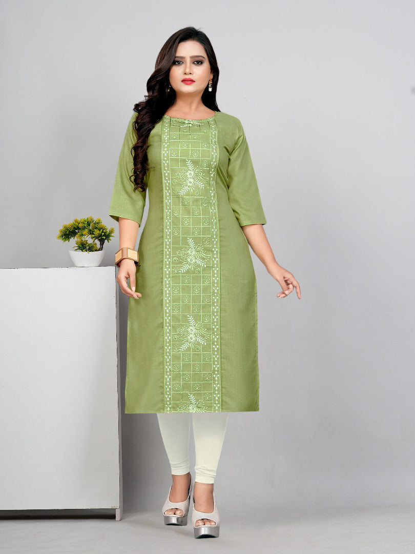 Women’s Embroidered Plus Size Kurti | Ethnic Wear