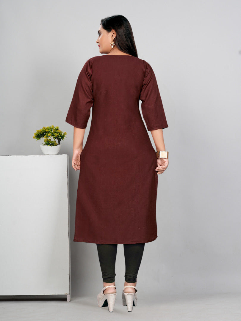Women’s Embroidered Plus Size Kurti | Ethnic Wear
