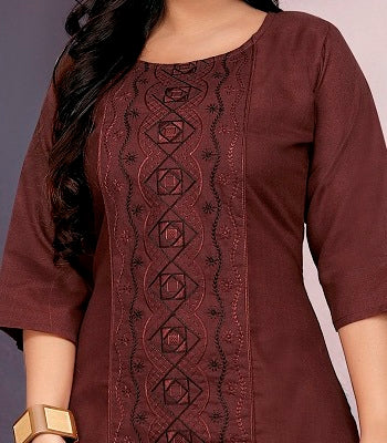 Women’s Embroidered Plus Size Kurti | Ethnic Wear