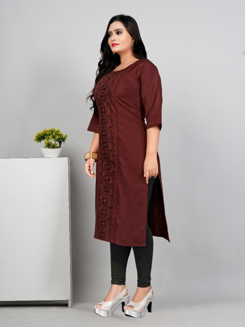 Women’s Embroidered Plus Size Kurti | Ethnic Wear