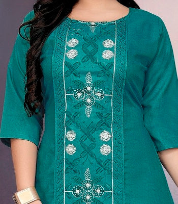 Women’s Trendy Plus Size Straight Kurti Pack of 2