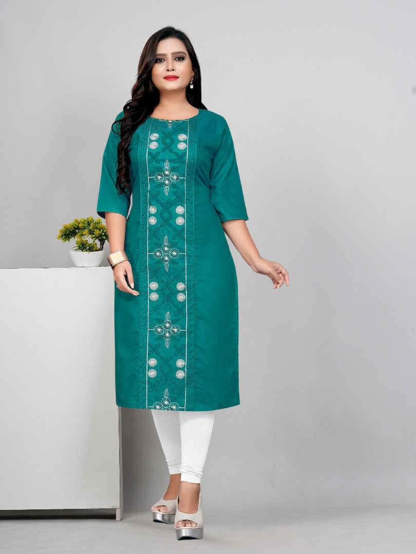 Women’s Embroidered Plus Size Kurti | Ethnic Wear