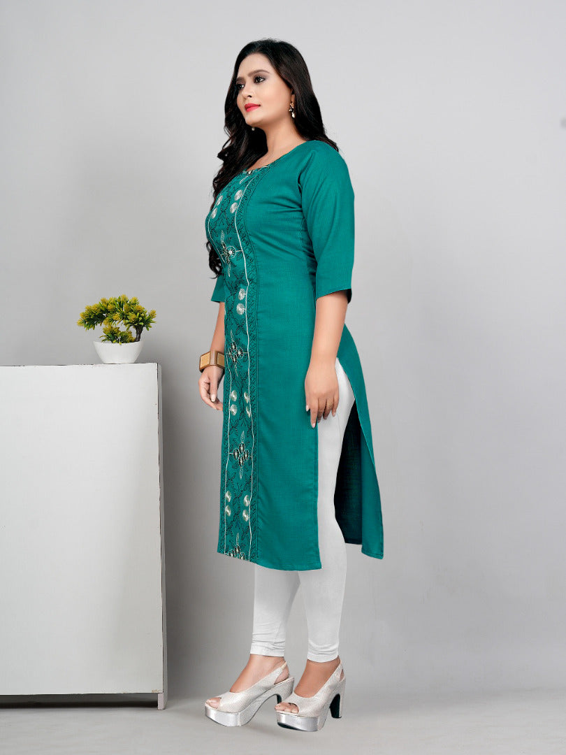 Women’s Embroidered Plus Size Kurti | Ethnic Wear