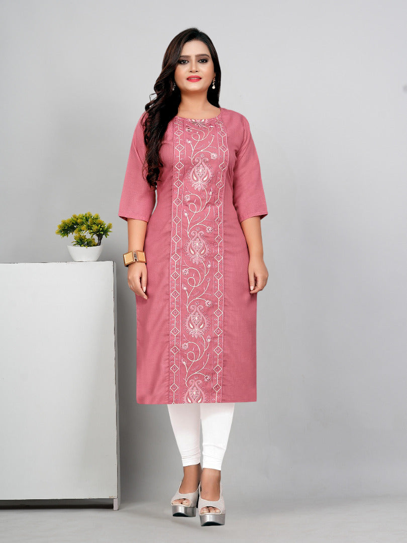 Women’s Embroidered Plus Size Kurti | Ethnic Wear