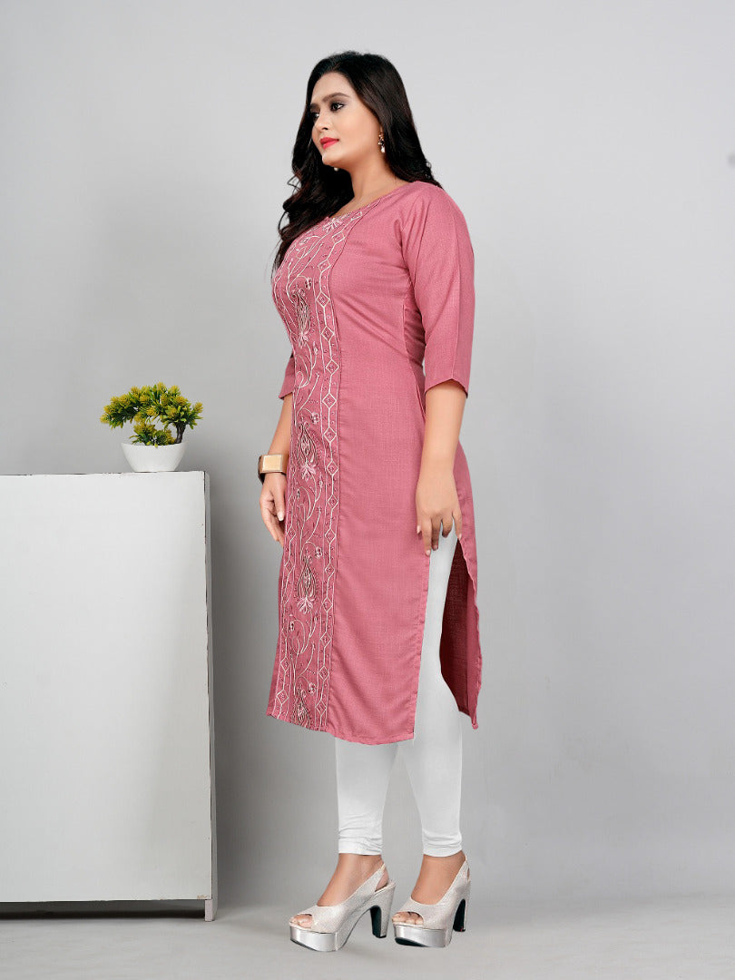 Women’s Embroidered Plus Size Kurti | Ethnic Wear