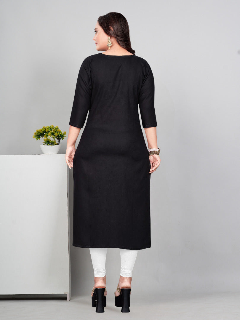 Women’s Embroidered Yoke Plus Size Kurti | Ethnic Wear