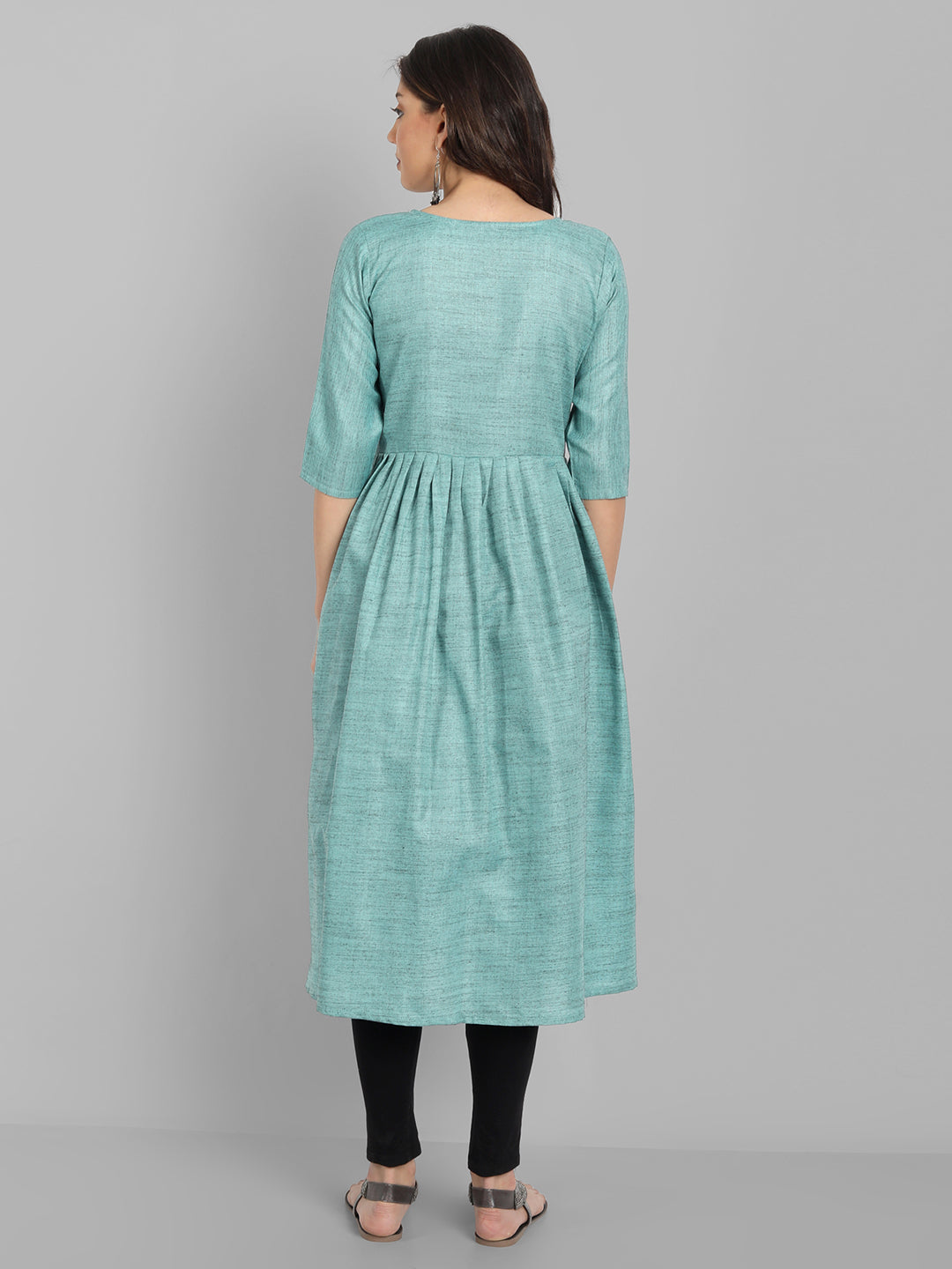 Women’s Floral Embroidered Maternity Feeding Kurti | Cotton | M to 3XL