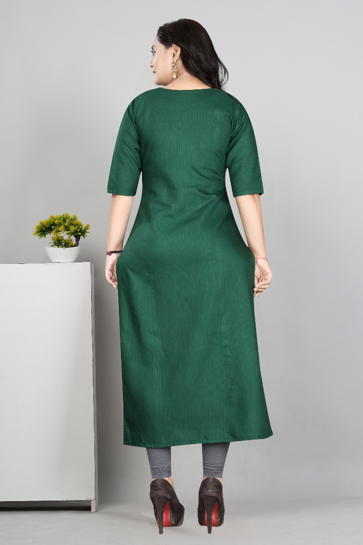 Women’s Printed Plus Size Kurti | Cotton Slub Ethnic Wear | M to 6XL