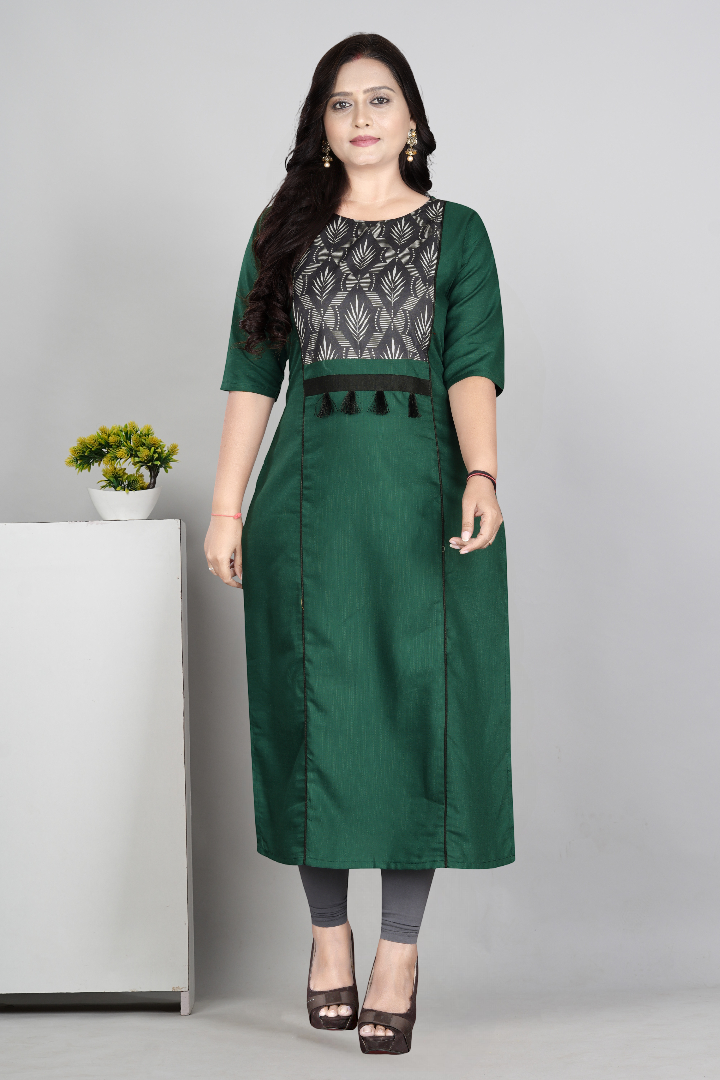 Women’s Printed Plus Size Kurti | Cotton Slub Ethnic Wear | M to 6XL