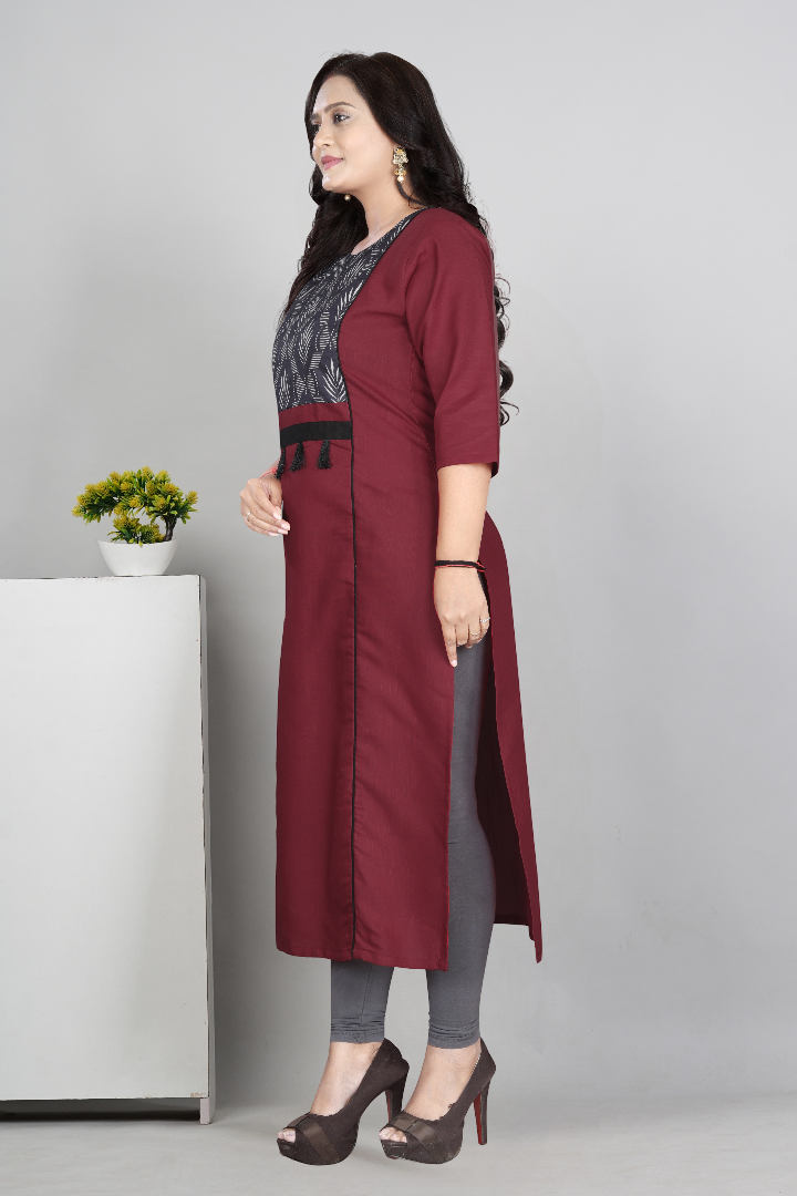 Women’s Printed Plus Size Kurti | Cotton Slub Ethnic Wear | M to 6XL