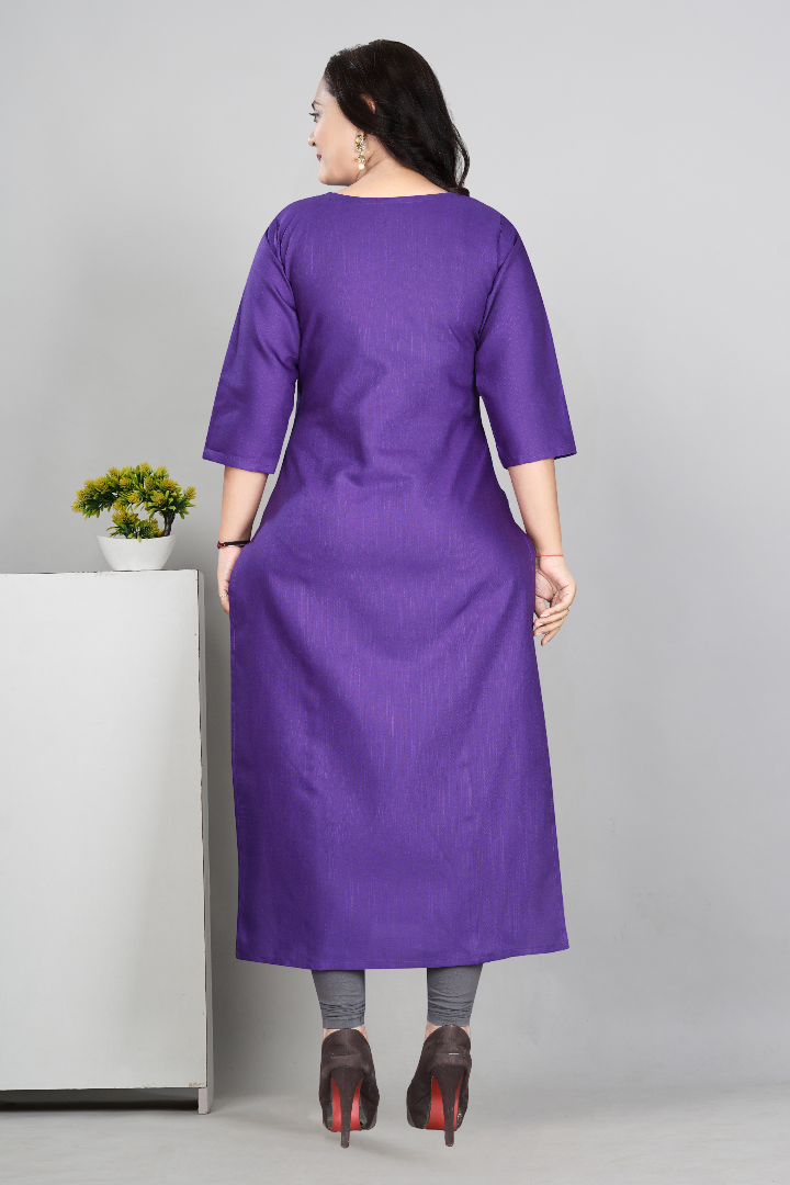 Women’s Printed Plus Size Kurti | Cotton Slub Ethnic Wear | M to 6XL