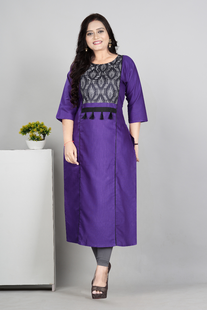 Women’s Printed Plus Size Kurti | Cotton Slub Ethnic Wear | M to 6XL