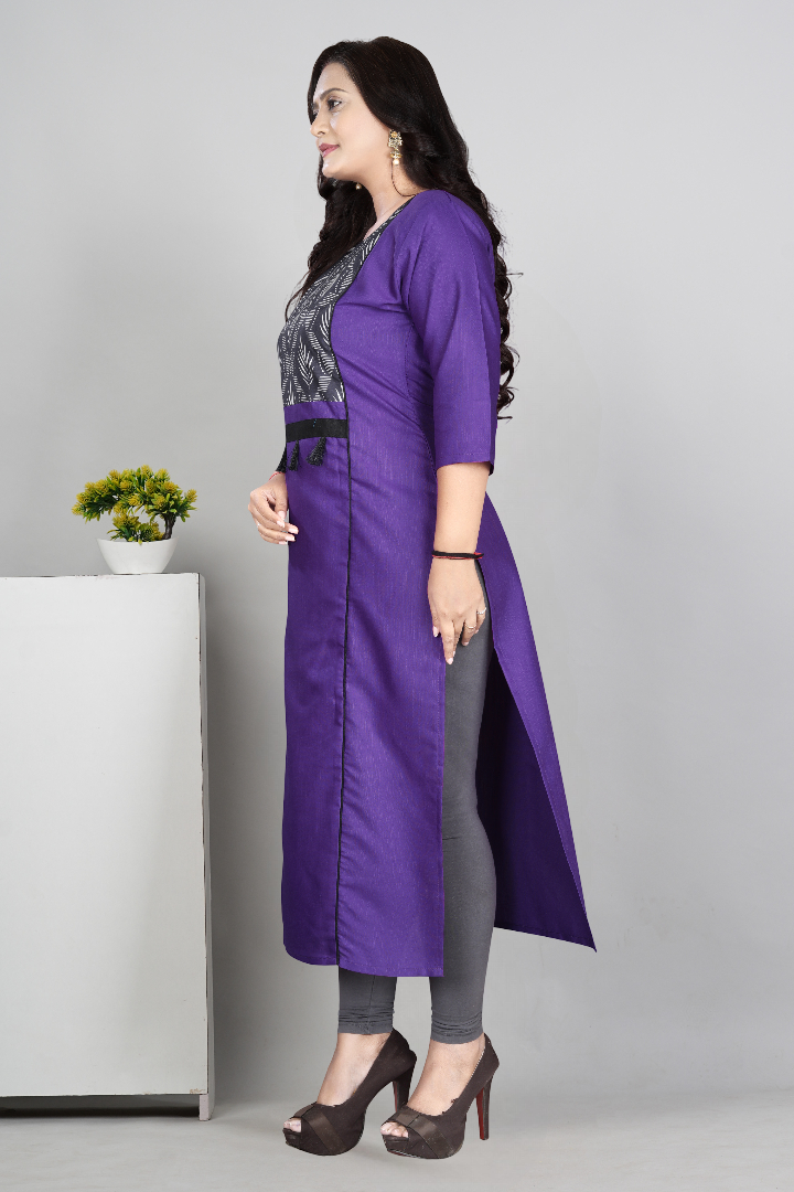 Women’s Printed Plus Size Kurti | Cotton Slub Ethnic Wear | M to 6XL