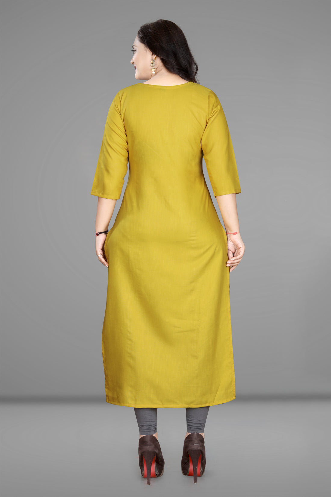 Women’s Printed Plus Size Straight Kurti Pack of 2