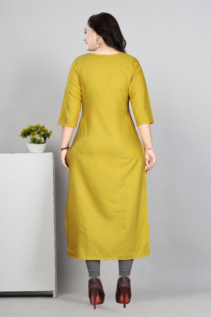 Women’s Printed Plus Size Kurti | Cotton Slub Ethnic Wear | M to 6XL