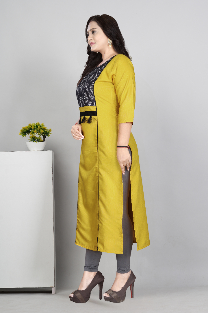Women’s Printed Plus Size Kurti | Cotton Slub Ethnic Wear | M to 6XL