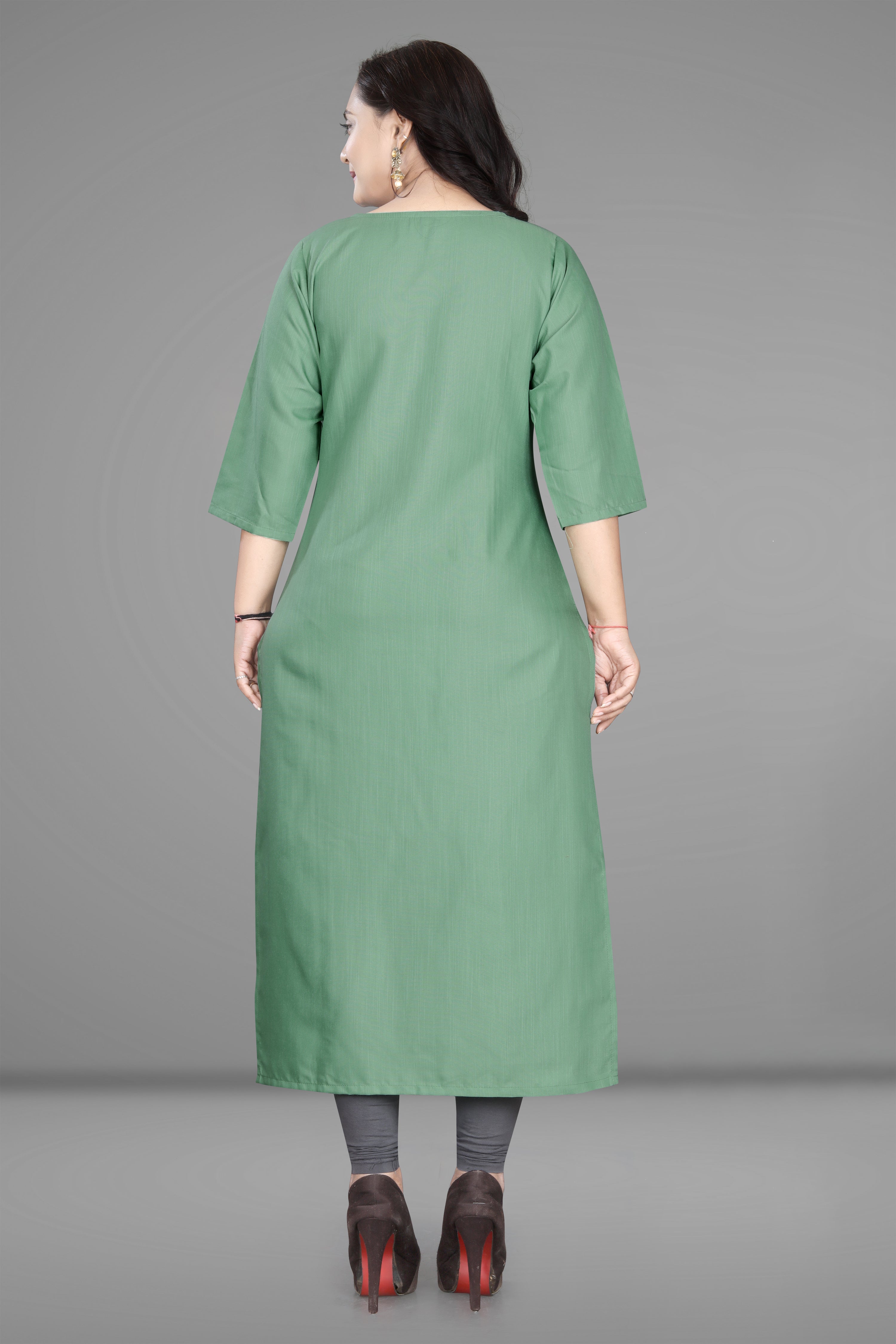 Women’s Printed Plus Size Straight Kurti Pack of 2