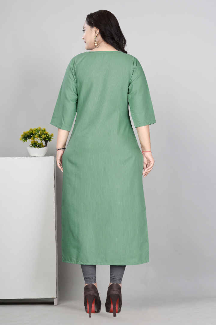 Women’s Printed Plus Size Kurti | Cotton Slub Ethnic Wear | M to 6XL