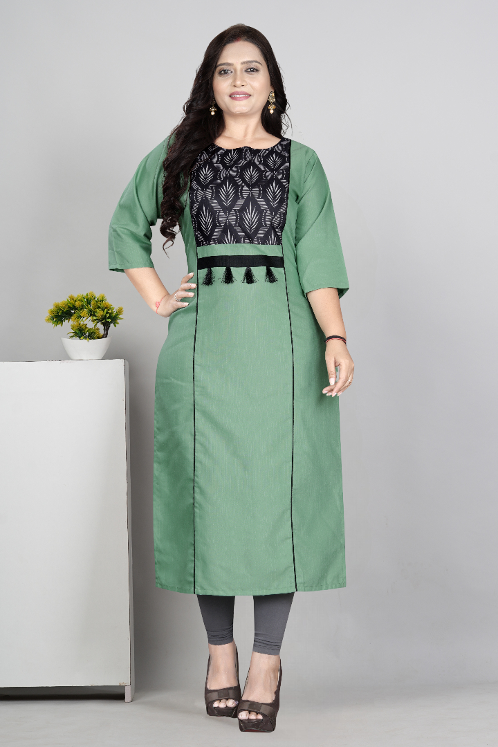 Women’s Printed Plus Size Kurti | Cotton Slub Ethnic Wear | M to 6XL