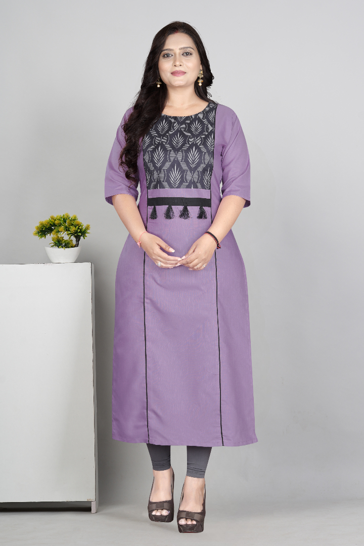 Women’s Printed Plus Size Kurti | Cotton Slub Ethnic Wear | M to 6XL