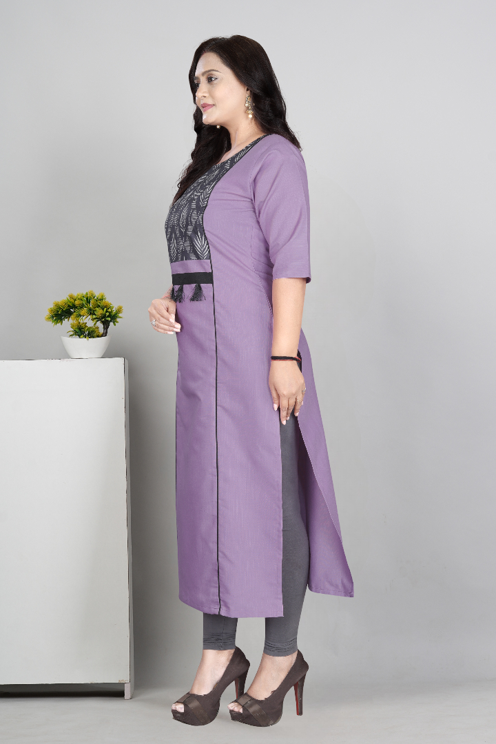 Women’s Printed Plus Size Kurti | Cotton Slub Ethnic Wear | M to 6XL