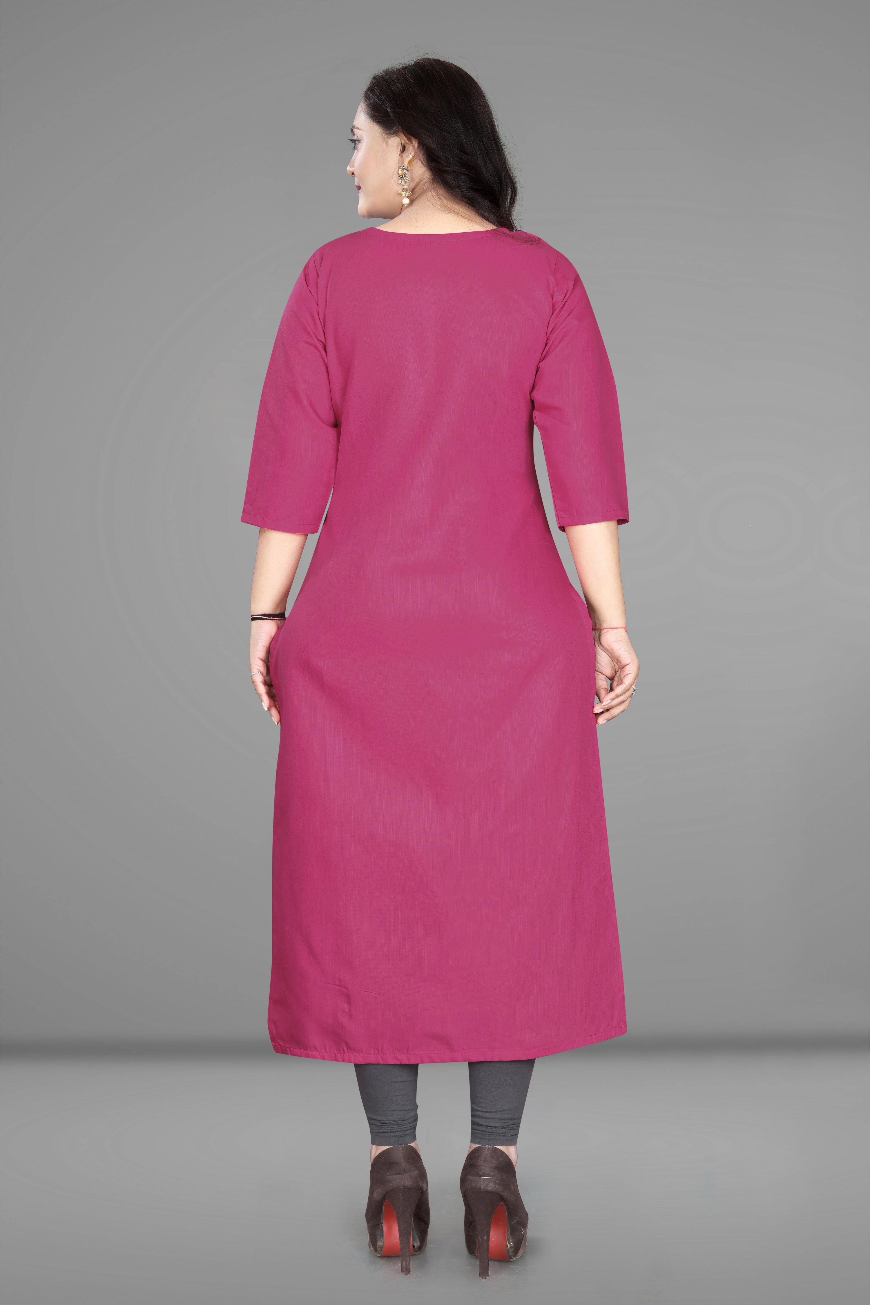Women’s Printed Plus Size Straight Kurti Pack of 2