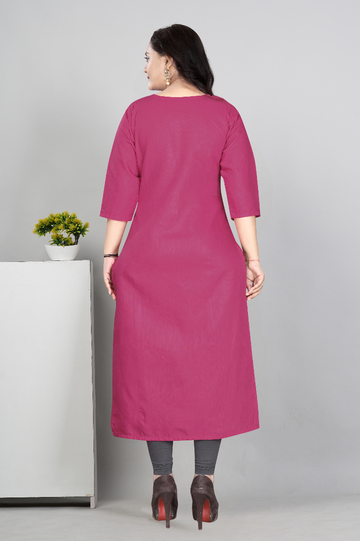 Women’s Printed Plus Size Kurti | Cotton Slub Ethnic Wear | M to 6XL