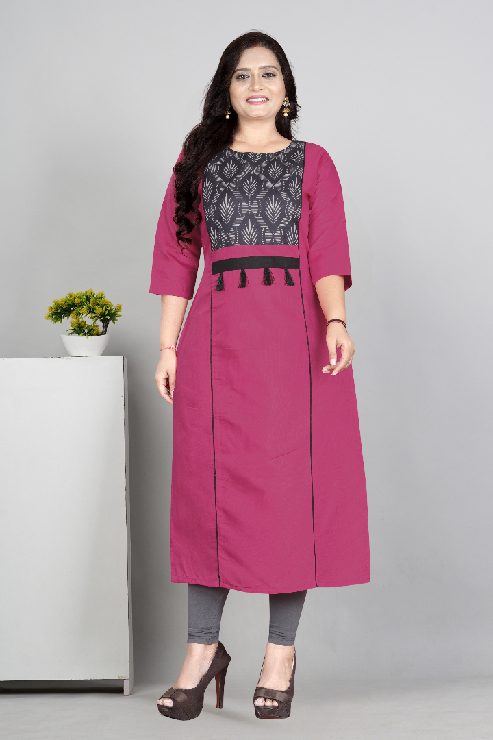 Women’s Printed Plus Size Kurti | Cotton Slub Ethnic Wear | M to 6XL