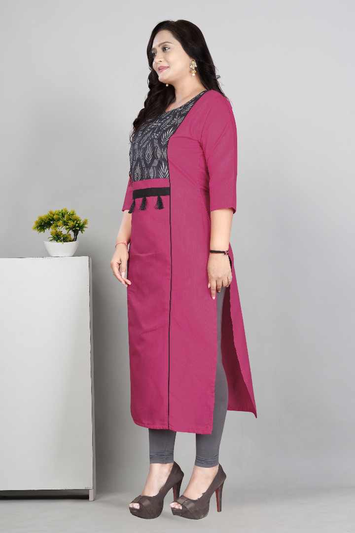 Women’s Printed Plus Size Kurti | Cotton Slub Ethnic Wear | M to 6XL